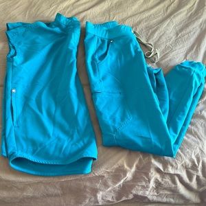 XXS/ XS Tall Teal FIGS Scrubs Set
